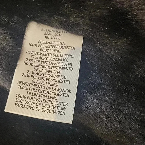 ATTENTION Black Detachable Lining Coat - Picture 8 of 16